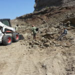 Removing overburden from the Katie site.